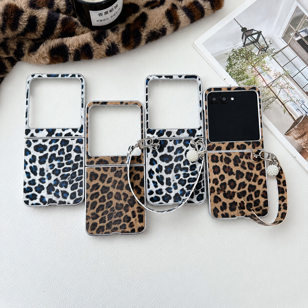 Vintage Women Fashion - Étui de téléphone pliable à imprimé