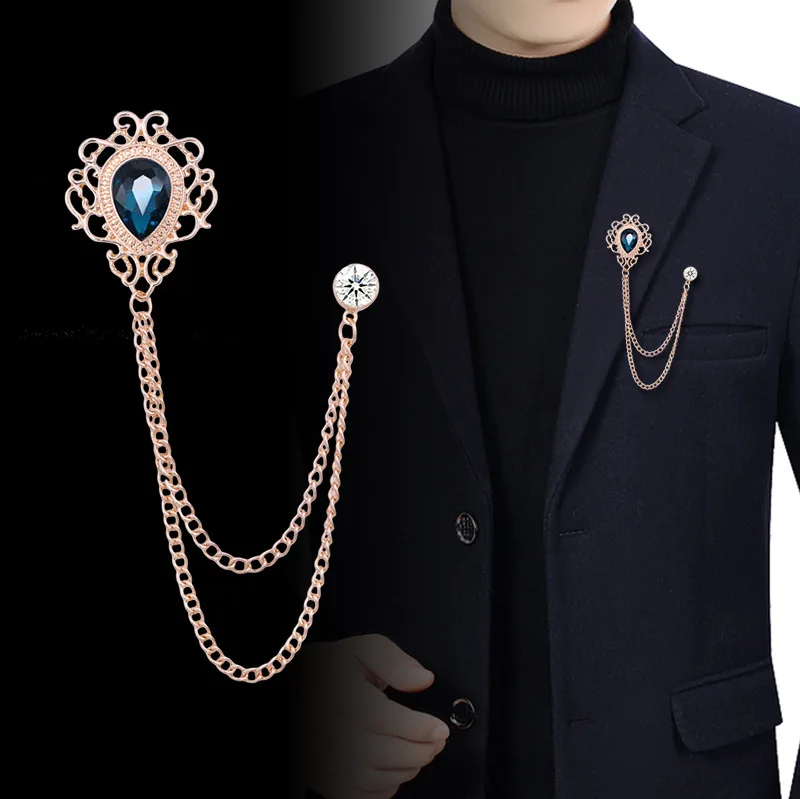 Vintage Women Fashion - Épingle à revers en cristal strass