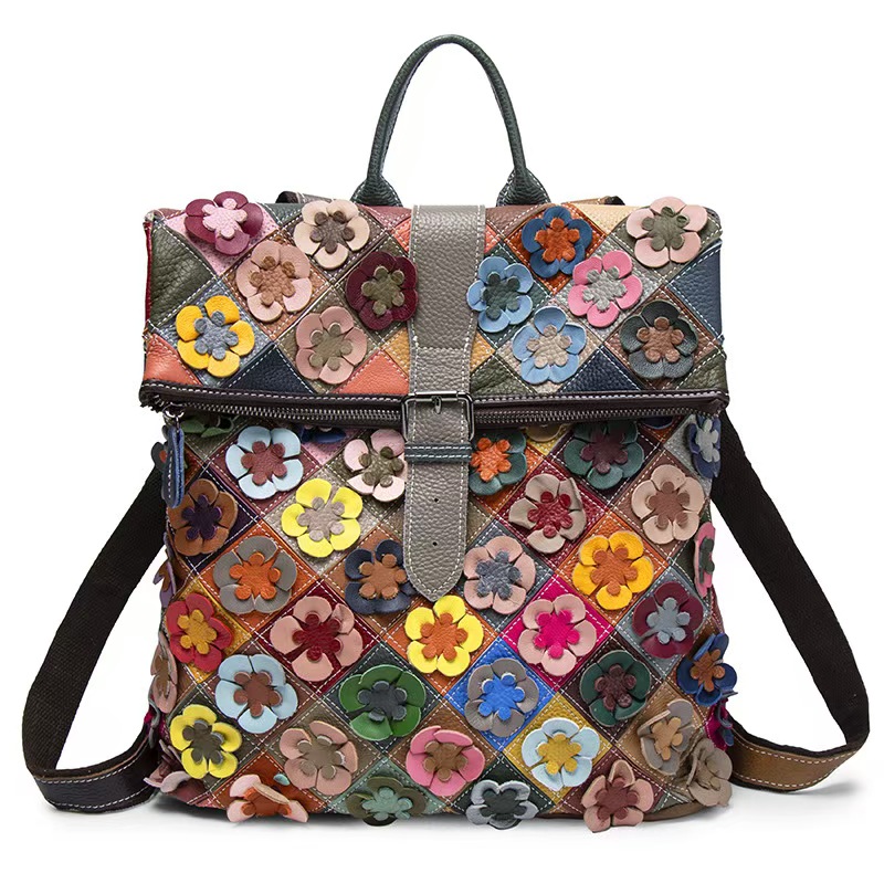 Vintage Women Fashion - Sac à dos vintage pour femme