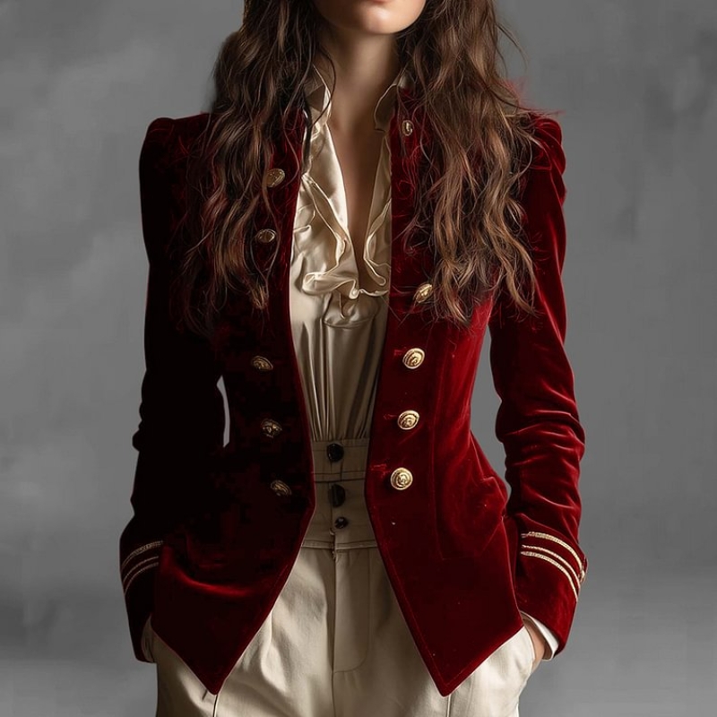 Velvet Blazer Vintage - Vintage Slim Fit velours costume veste
