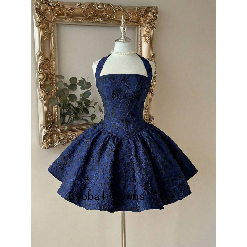 Vintage Fashion Hong Kong - Robe de bal vintage bleu roi