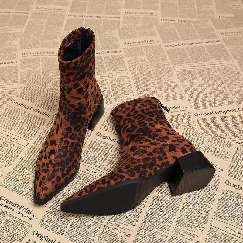 Vintage Fashion Style - Nouvelles bottines modernes à talon bas