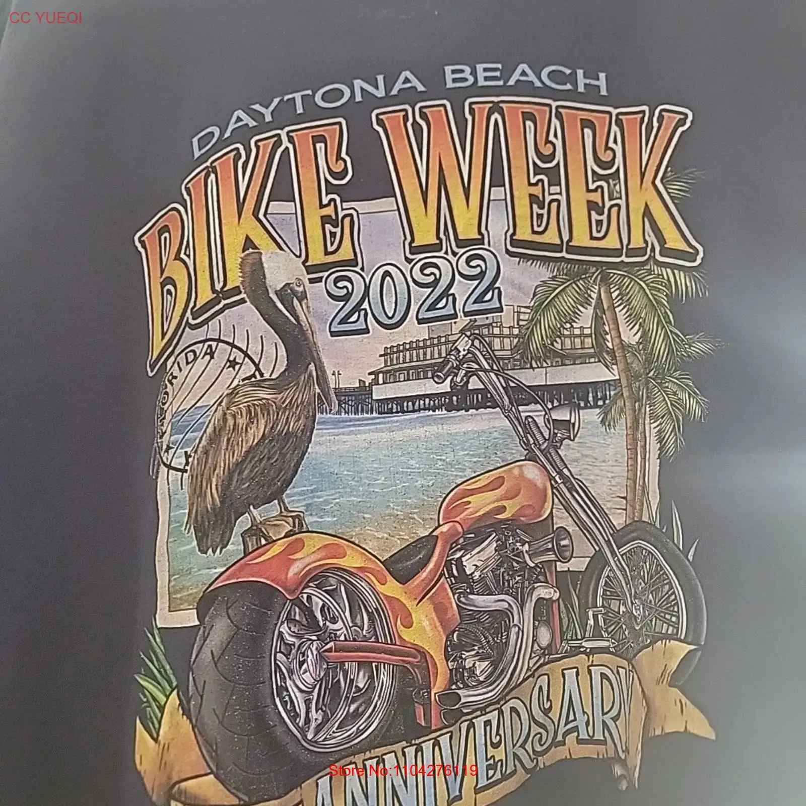 Vintage Fashion Week - T-shirt vintage 2022 Daytona Beach Bike