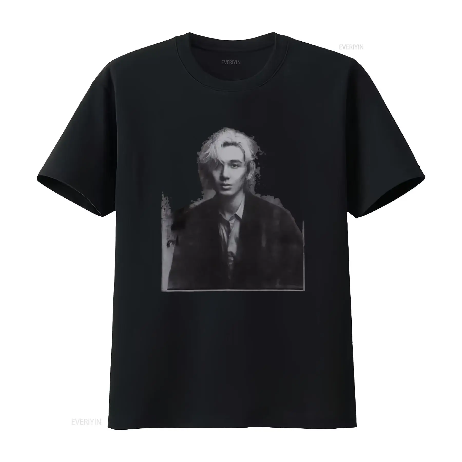 Vintage Fashion News - T-shirt en coton noir Fujii Kaze