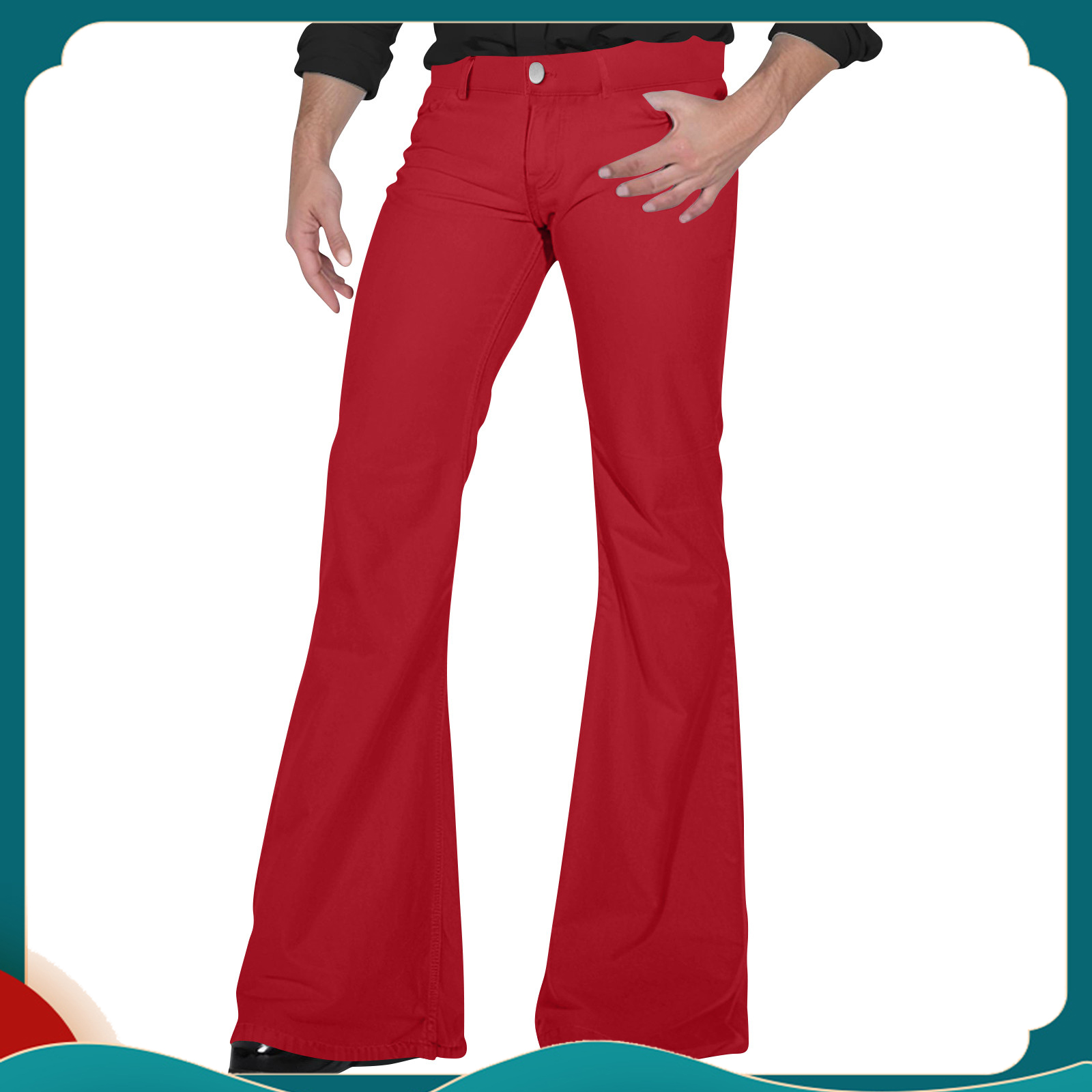 Retro Track Pant - Pantalon Évasé Rétro pour Homme, Confortable,