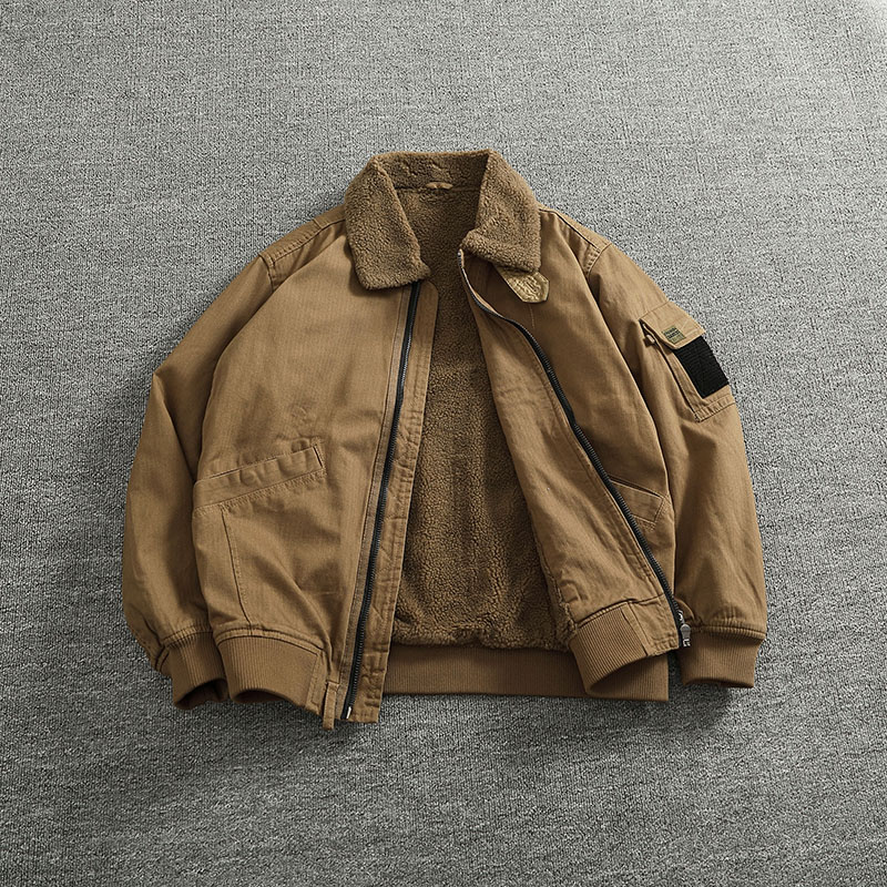 Velvet Blazer Vintage - Manteau en Coton Cargo pour Homme,
