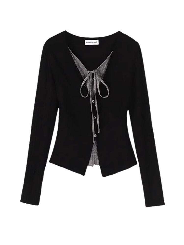 Vintage Fashion Hong Kong - Cardigan Vintage à col en v