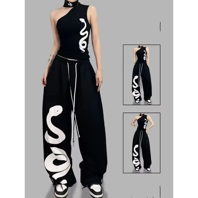 Retro Track Pant - Pantalon de survêtement large rétro Y2K