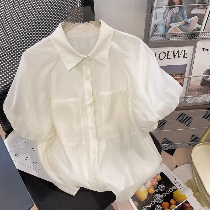 Vintage Fashion Hong Kong - Chemisier ample à manches bouffantes pour