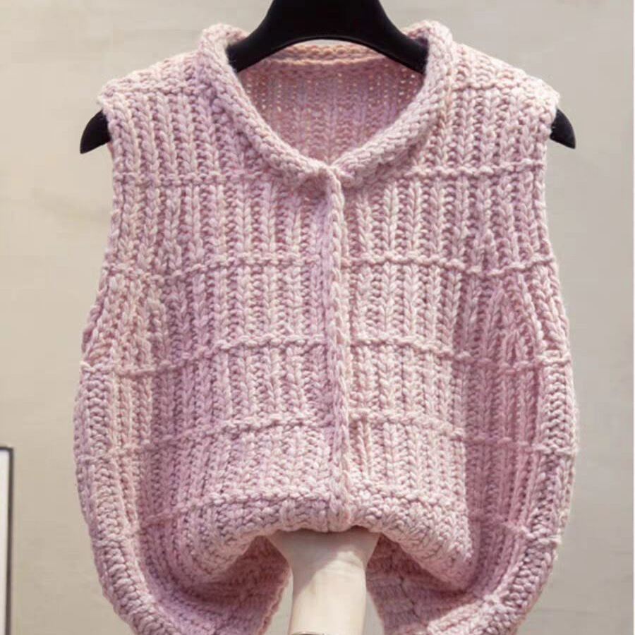 Vintage Fashion Newtown - Cardigan à ligne épaisse pour femmes,
