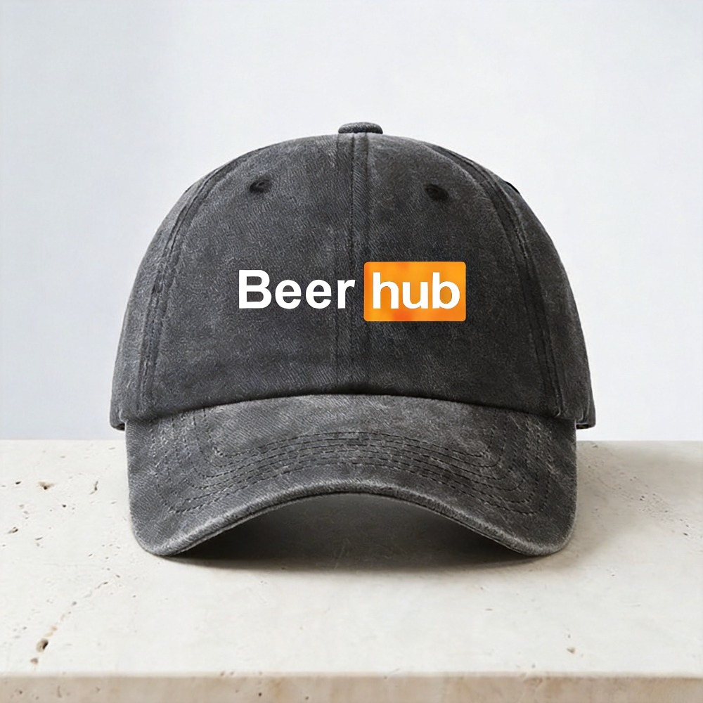 Vintage Fashion Hub - Casquettes de baseball imprimées Beer Hub,