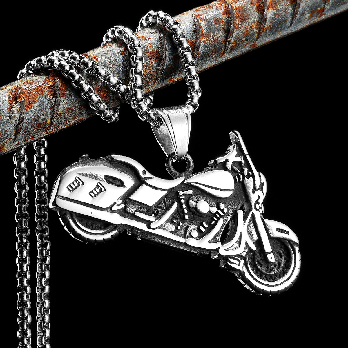 Vintage Fashion Newtown - Colliers Vintage en acier inoxydable pour