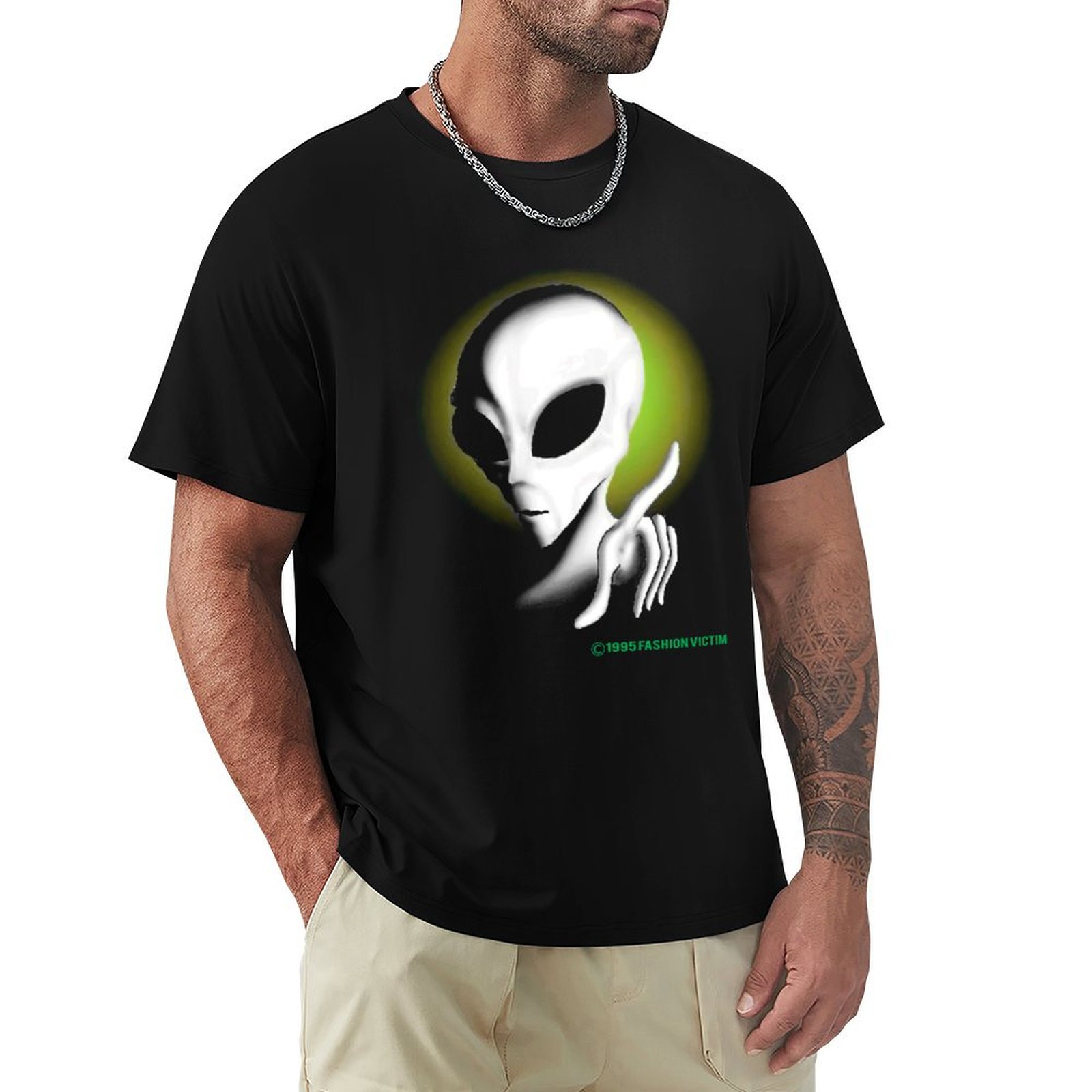 Vintage Fashion Victim Shirt - T-shirt vintage ALIEN 1995, luminescent dans