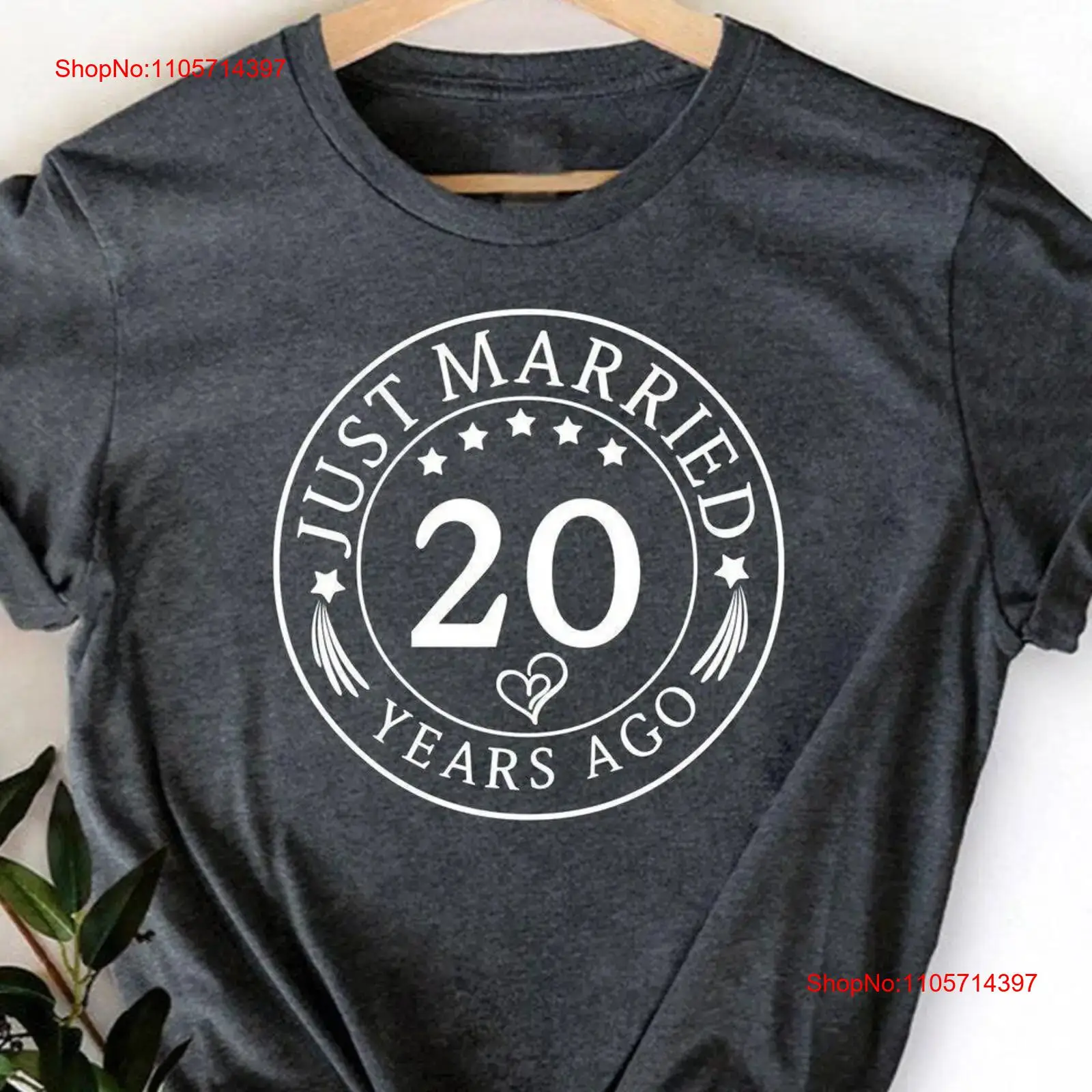 Vintage Fashion Hub - T-shirt Just Married pour femme et