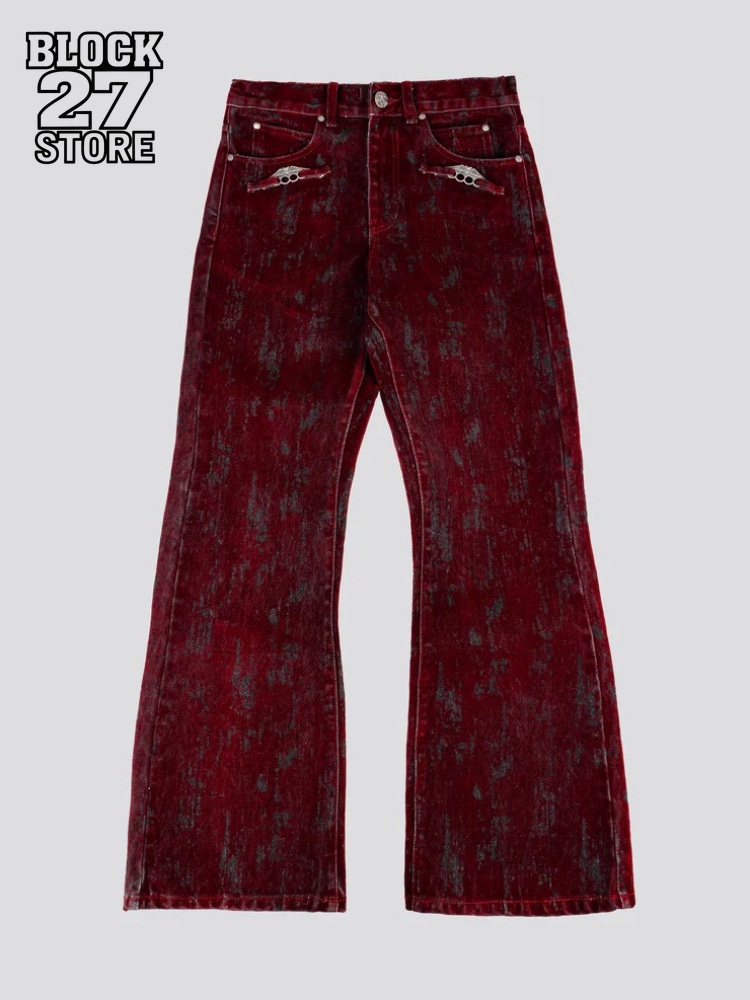 Retro Track Pant - Jeans pour hommes style vintage américain,