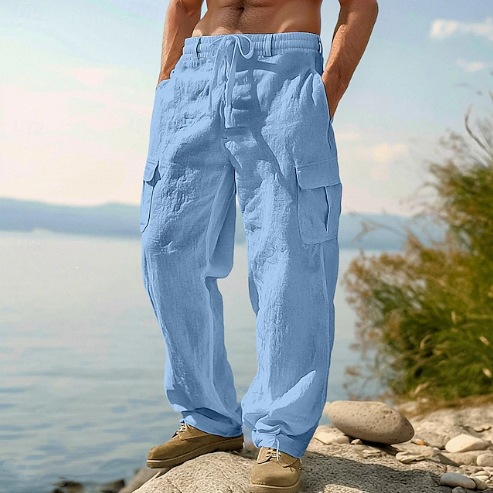 Retro Track Pant - Pantalon large décontracté en coton et