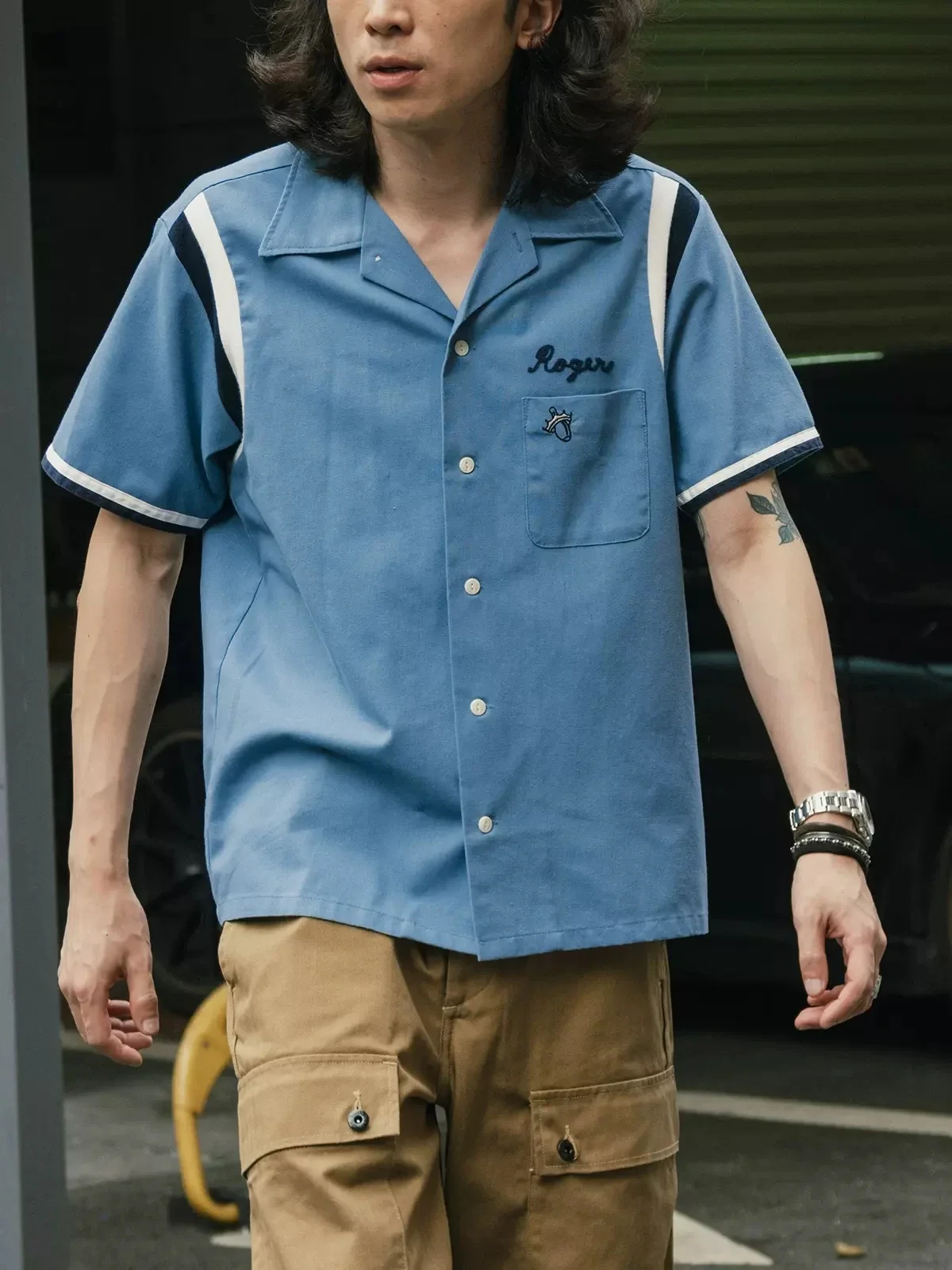 Chemise de bowling rétro pour  - Bowling Shirt Camp avis et prix