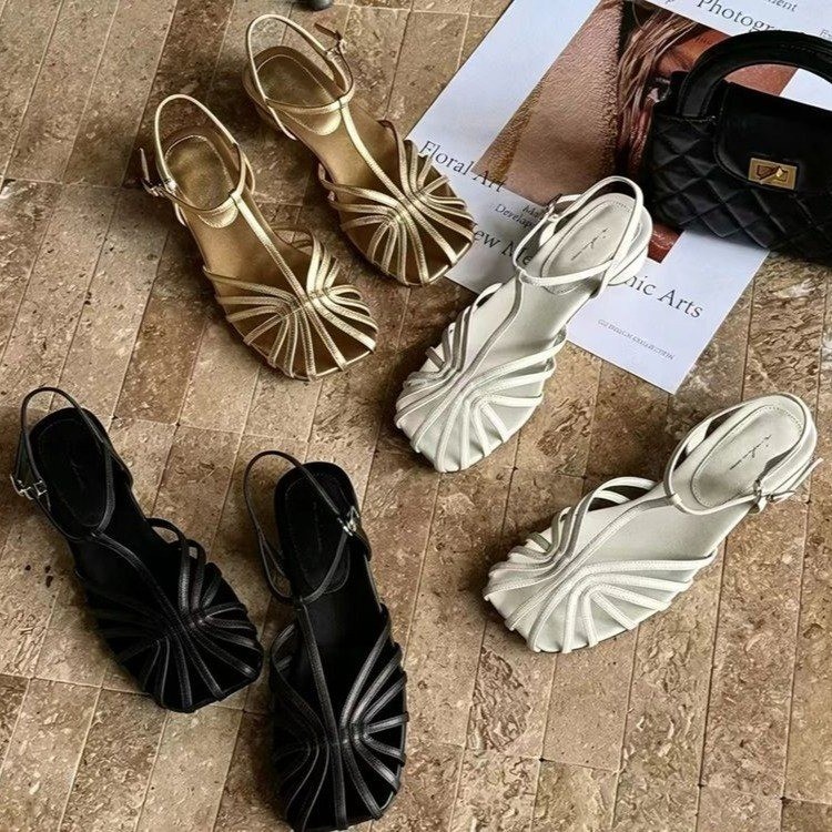 Sandales romaines vintage à bo - Vintage Fashion Style avis et prix