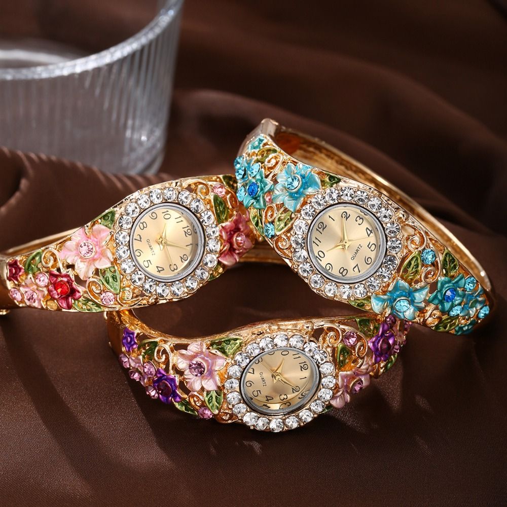 Montre vintage riche en fleurs - Vintage Fashion Week avis et prix