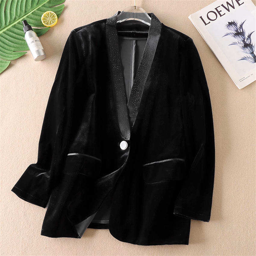 Automne hiver grande taille Vi - Velvet Blazer Vintage avis et prix