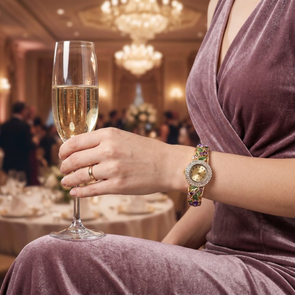 Montre vintage riche en fleurs - Vintage Fashion Week avis et prix