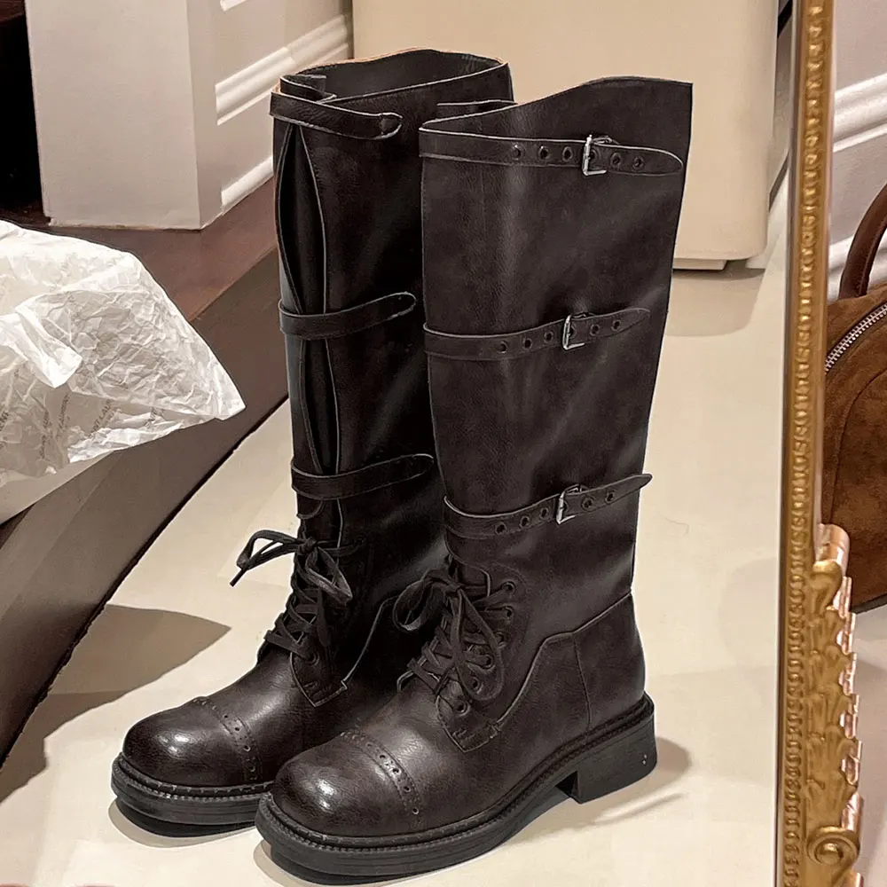 Bottes hautes pour femmes Vint - Vintage Fashion Style avis et prix