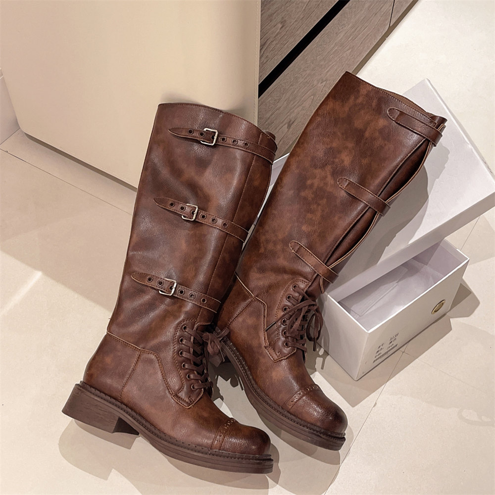 Bottes hautes pour femmes Vint - Vintage Fashion Style avis et prix