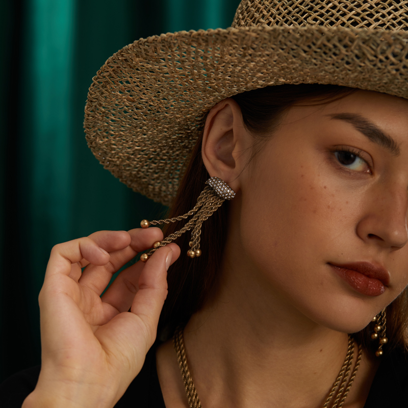 Boucles d'oreilles vintage dor - Vintage Fashion Jewelry Brands avis et prix