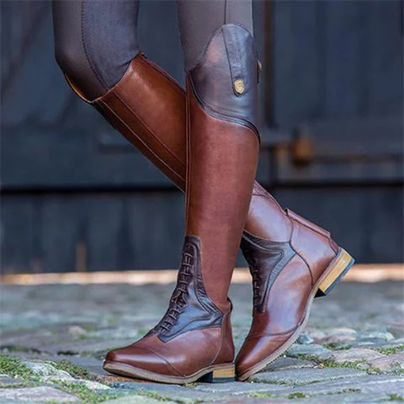 Bottes hautes décontractées, c - Vintage Fashion Style avis et prix