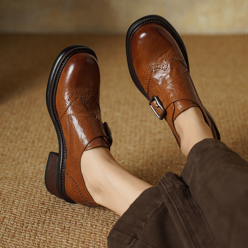 Nouvelles Chaussures Brogue à  - Vintage Fashion Style avis et prix