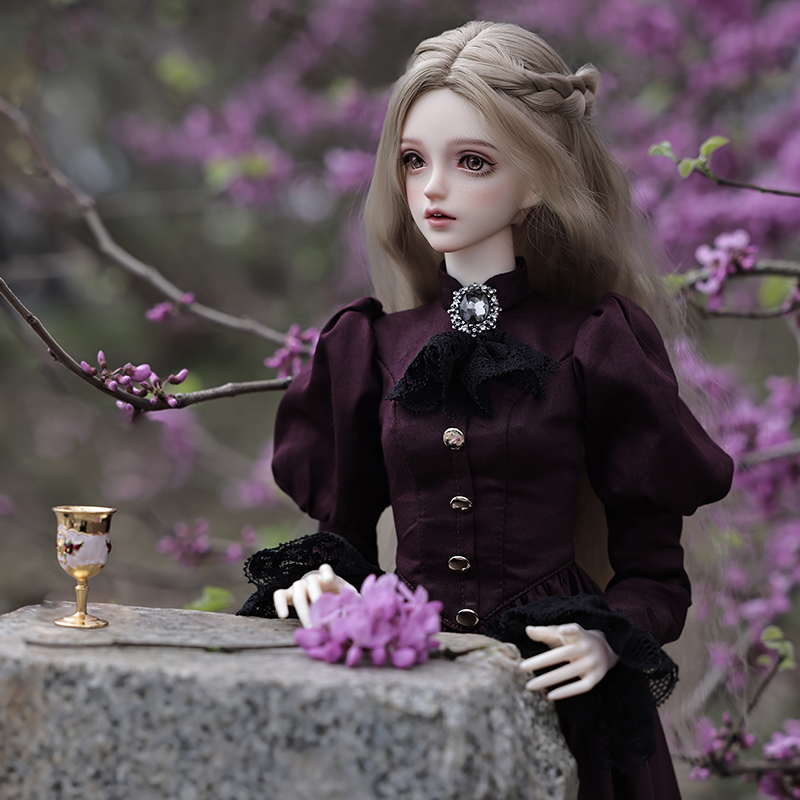 Elina-Robe violette aristocrat - Vintage Fashion Model avis et prix