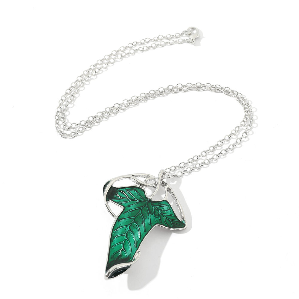 Collier pendentif feuille vert - Vintage Fashion Model avis et prix