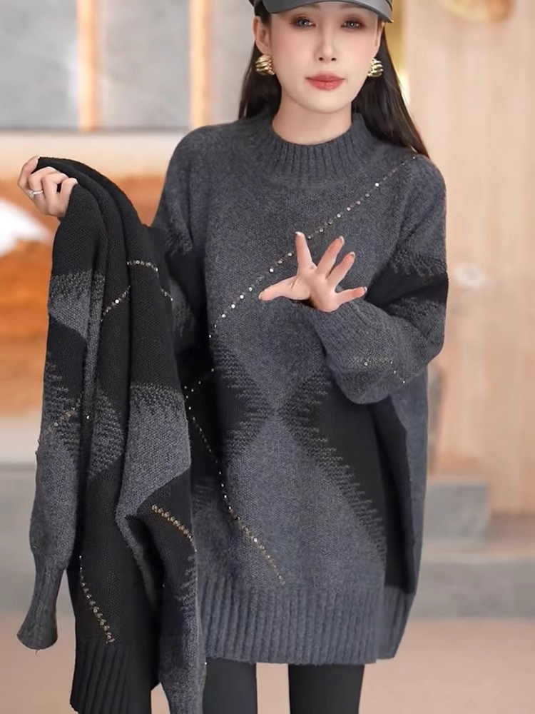 Pull tricoté d'hiver pour femm - Vintage Fashion Hong Kong avis et prix