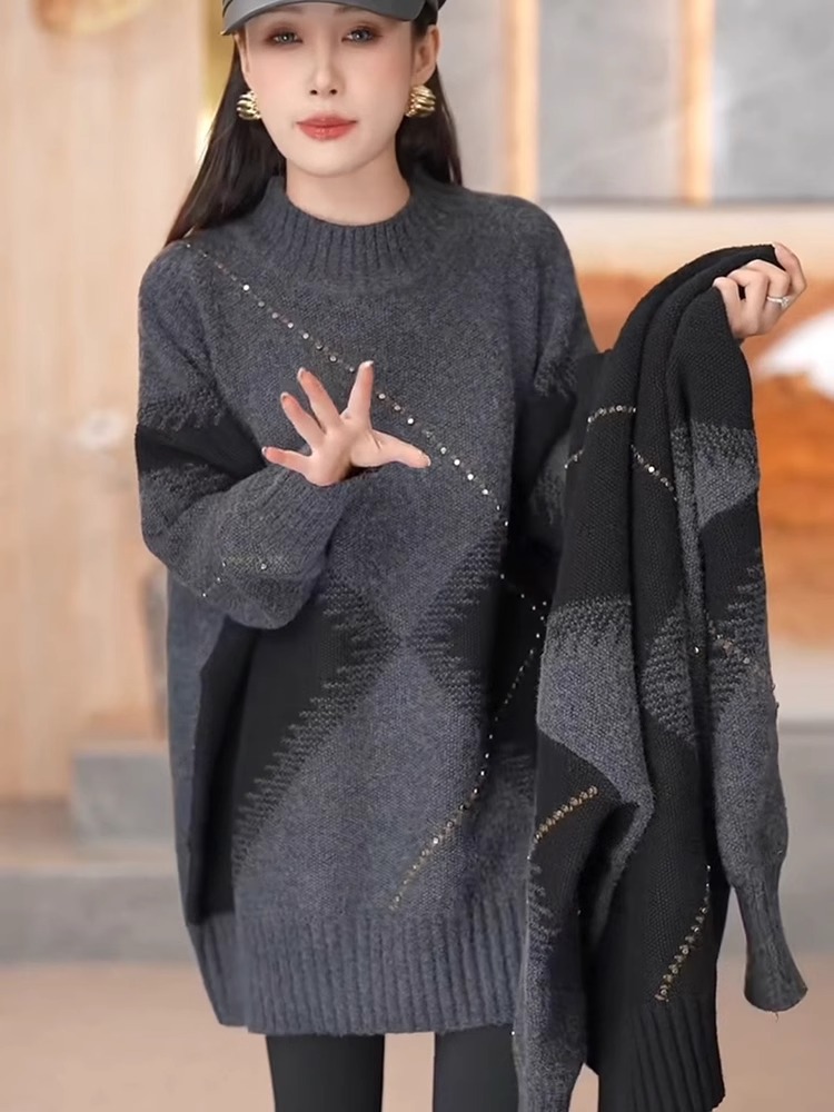Pull tricoté d'hiver pour femm - Vintage Fashion Hong Kong avis et prix