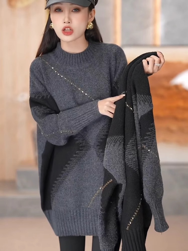 Pull tricoté d'hiver pour femm - Vintage Fashion Hong Kong avis et prix