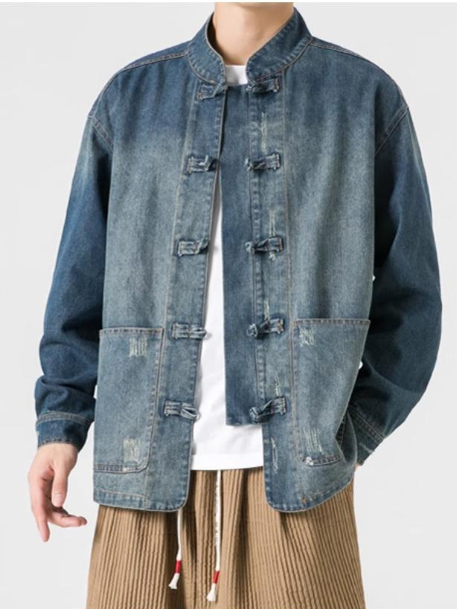 Veste en jean délavé de style  - Vintage Fashion Hong Kong avis et prix