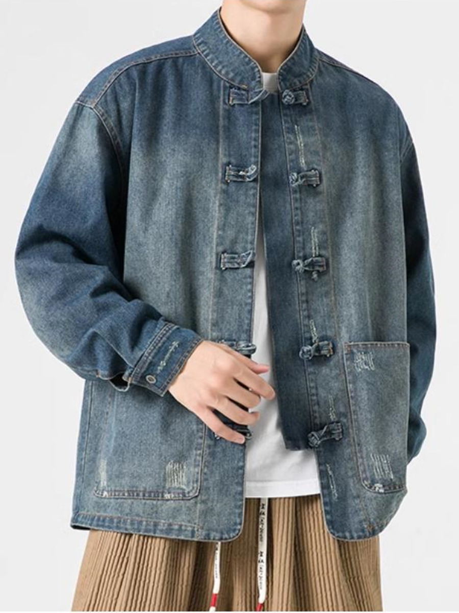 Veste en jean délavé de style  - Vintage Fashion Hong Kong avis et prix