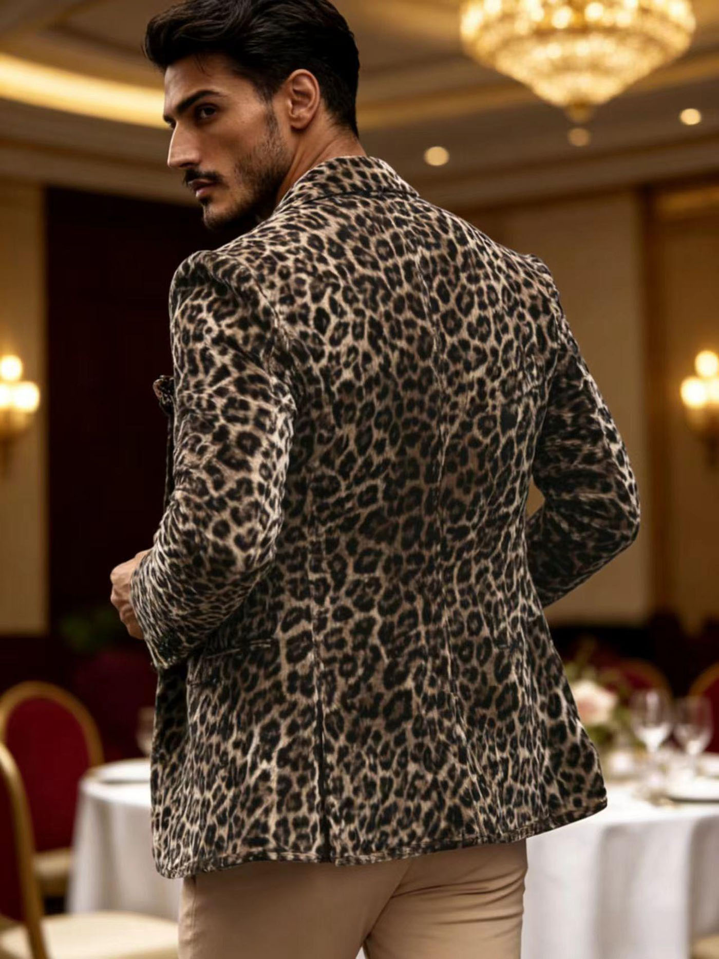 Blazer en velours imprimé léop - Velvet Blazer Vintage avis et prix