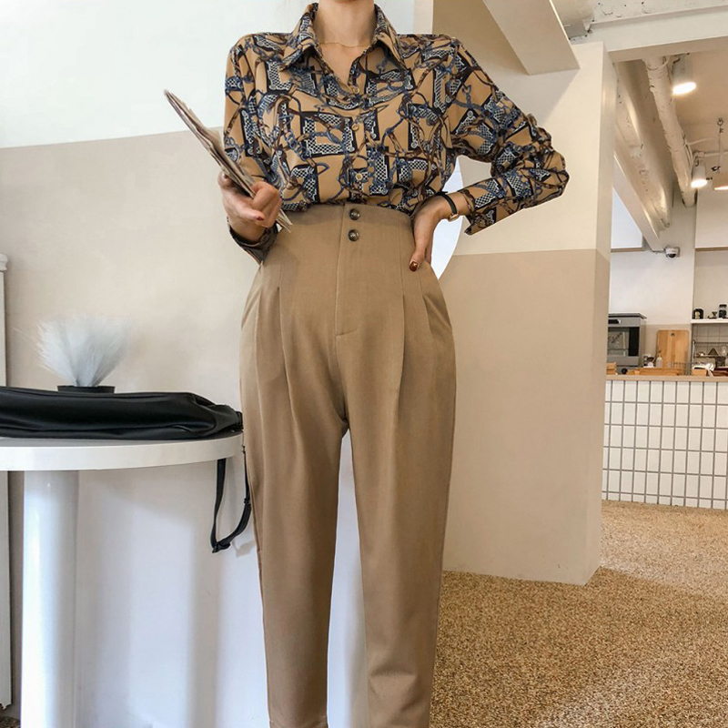 Chemise moulante à imprimé flo - Vintage Fashion Hong Kong avis et prix