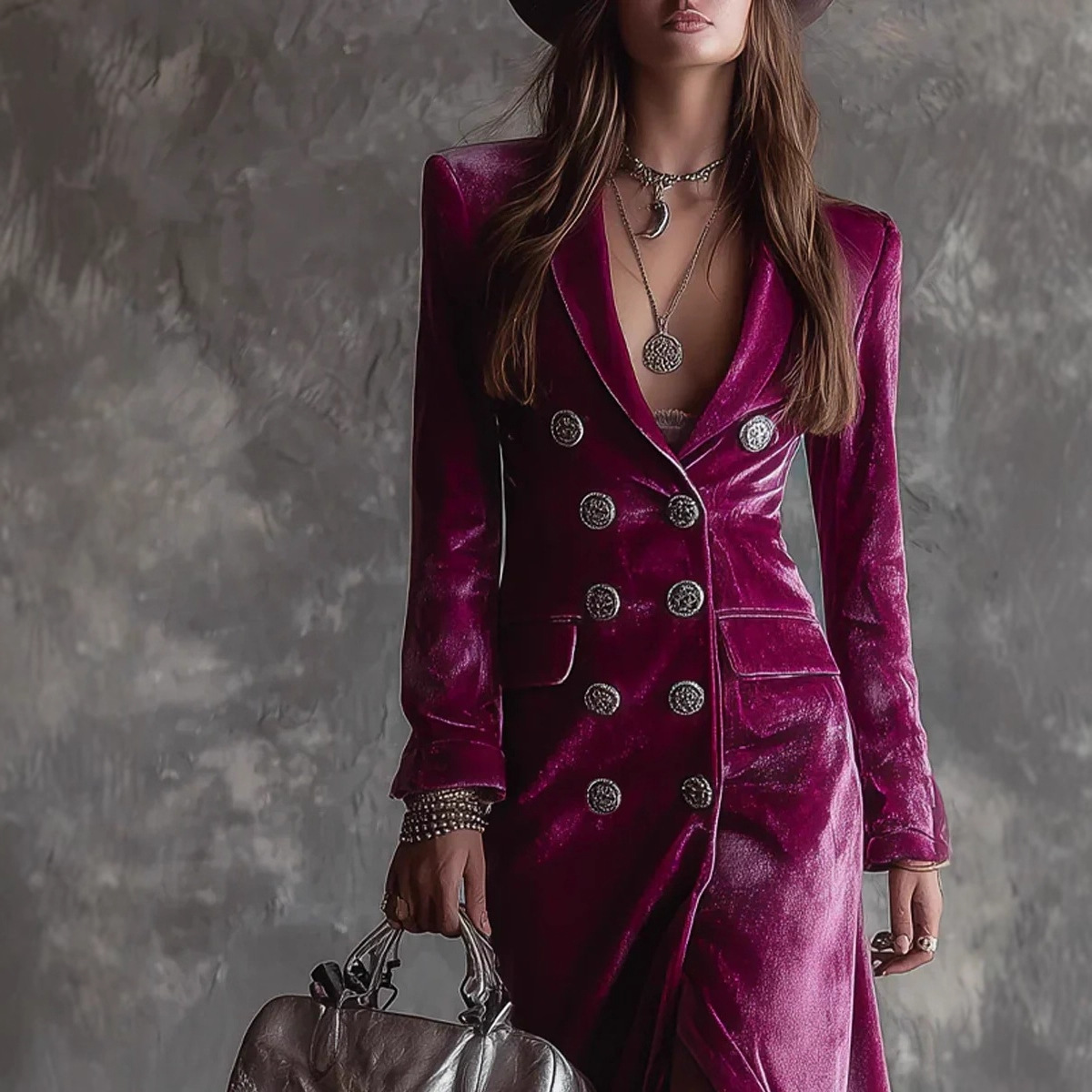 Robe longue vintage en velours - Velvet Blazer Vintage avis et prix