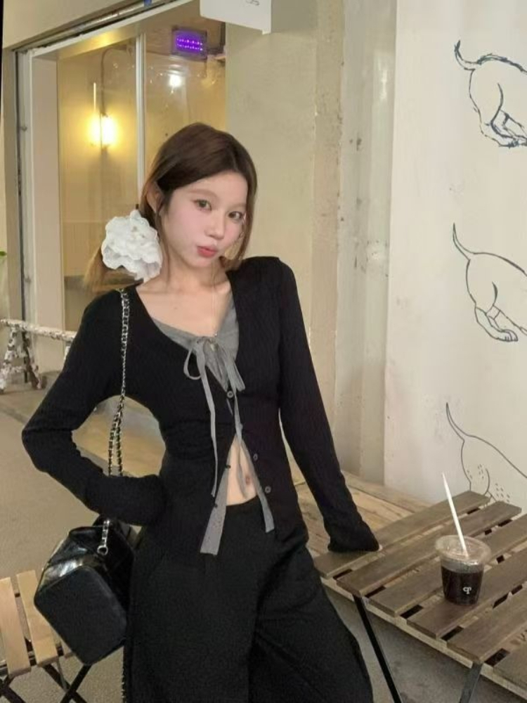 Cardigan Vintage à col en v po - Vintage Fashion Hong Kong avis et prix