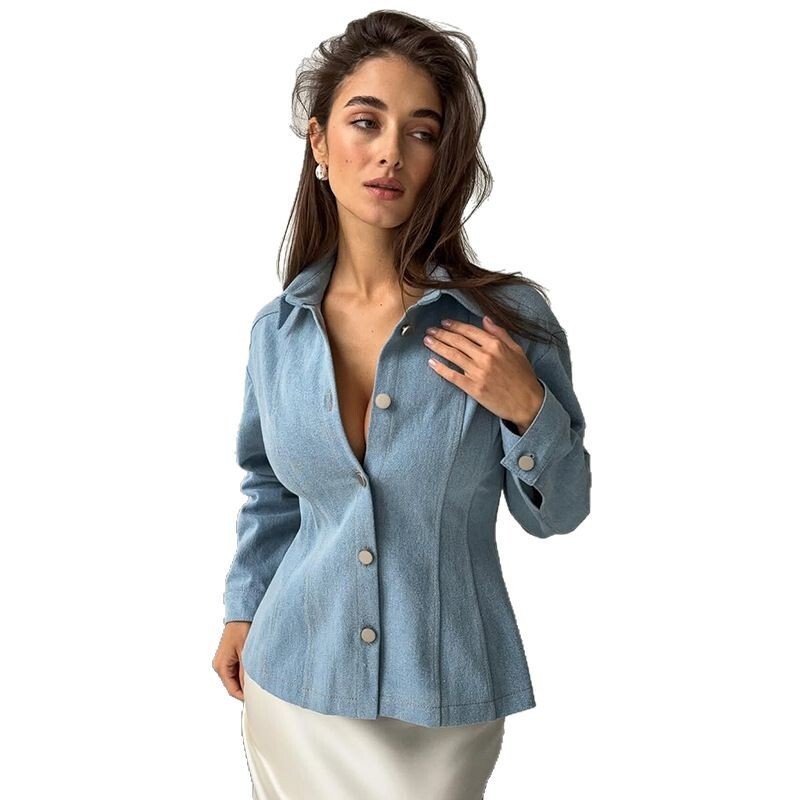 Chemise en jean vintage cintré - Vintage Women Fashion avis et prix
