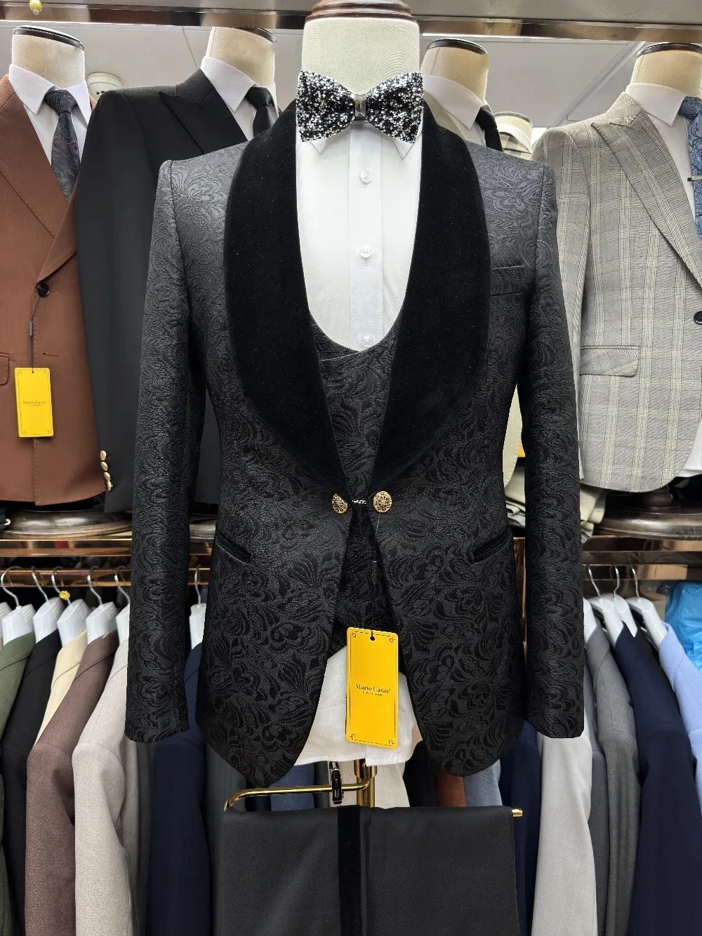 Costume Homme Vintage Jacquard - Velvet Blazer Vintage avis et prix