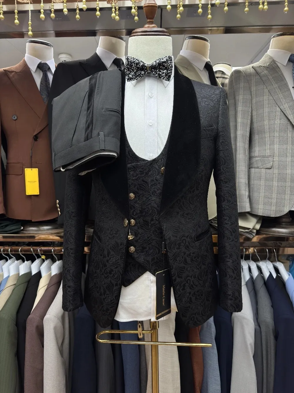 Costume Homme Vintage Jacquard - Velvet Blazer Vintage avis et prix