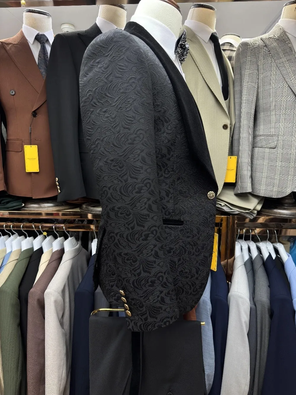 Costume Homme Vintage Jacquard - Velvet Blazer Vintage avis et prix