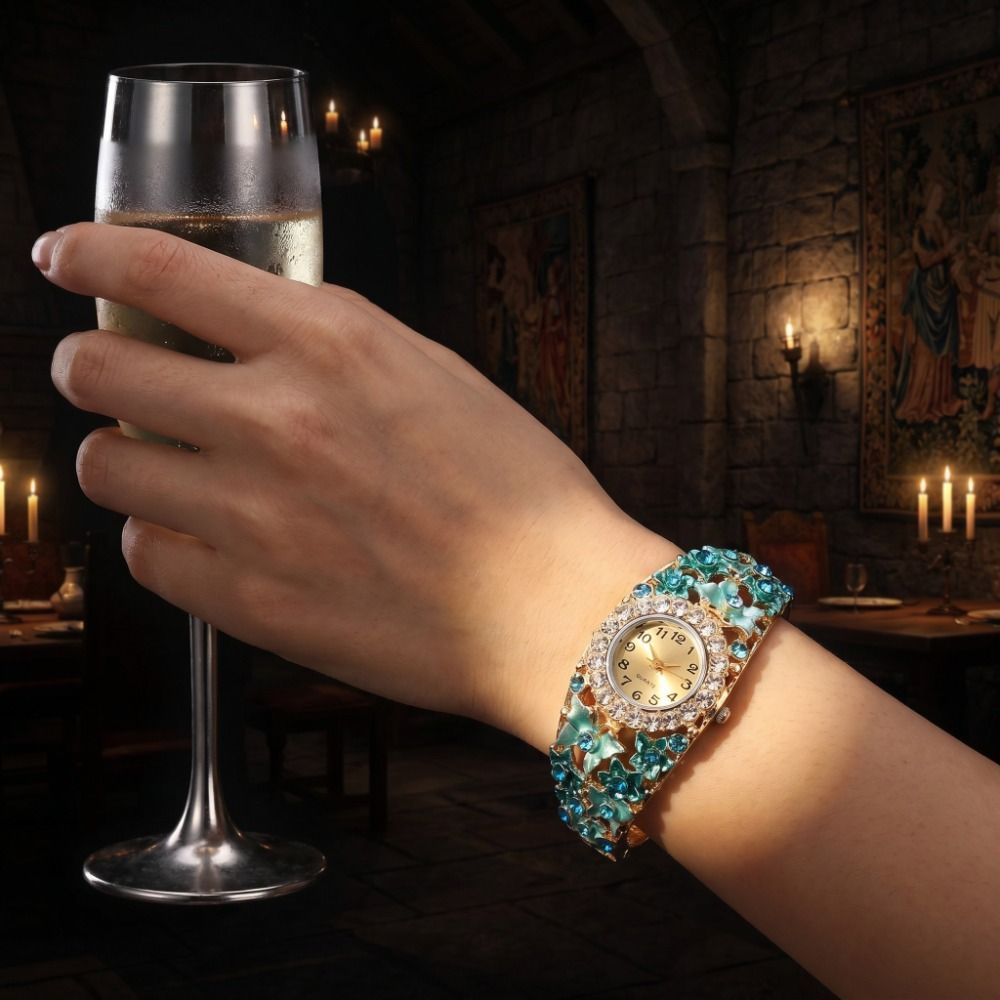Montre vintage riche en fleurs - Vintage Fashion Week avis et prix
