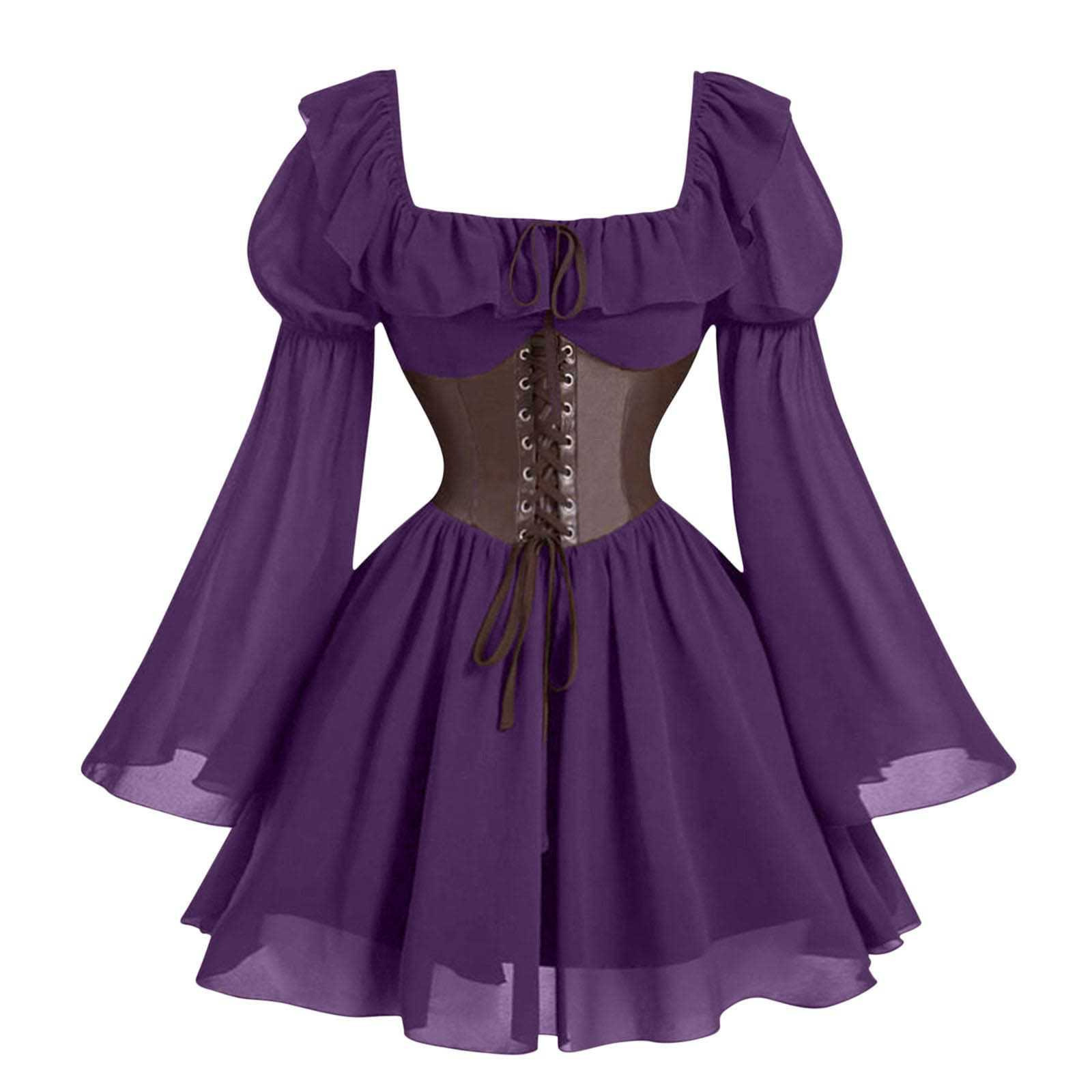 Renaissance médiévale à manche - Vintage Fashion Dresses avis et prix