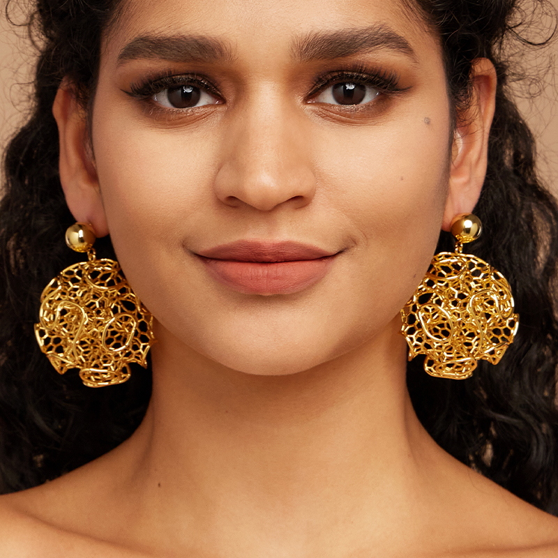IVOG-Boucles d'oreilles rondes - Vintage Fashion Websites avis et prix