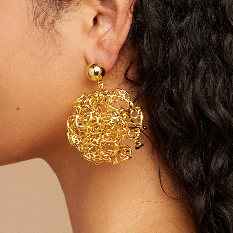 IVOG-Boucles d'oreilles rondes - Vintage Fashion Websites avis et prix