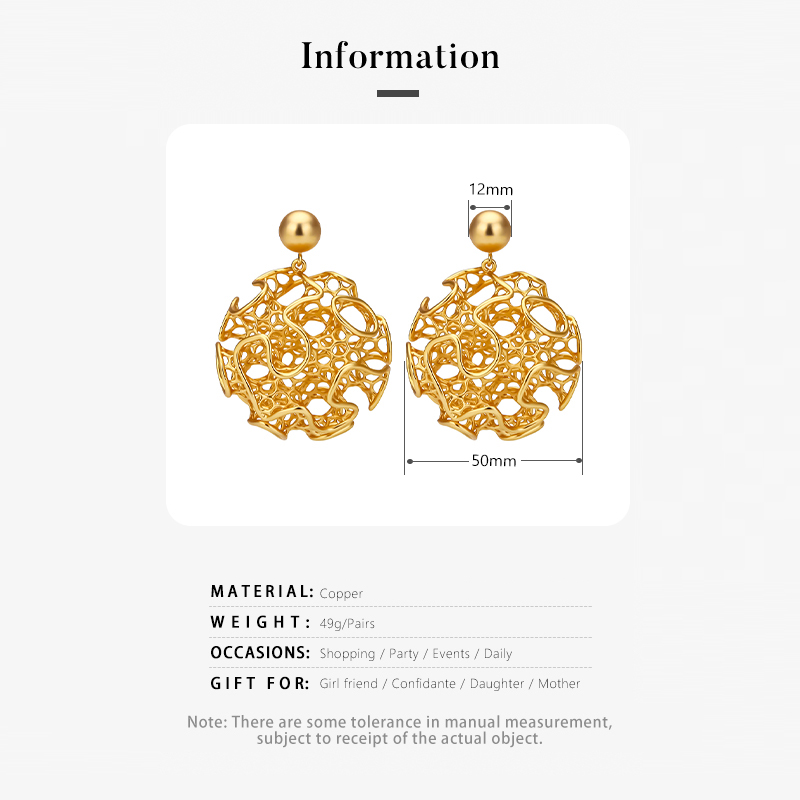 IVOG-Boucles d'oreilles rondes - Vintage Fashion Websites avis et prix
